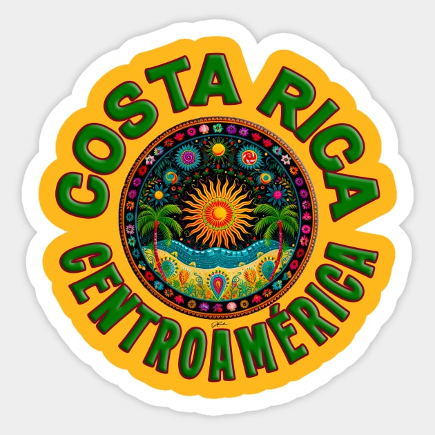 Costa Rica, Central America Sticker by jcombs